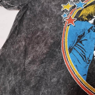Bee Gees - Star Vintage Black Mineral Wash Official T Shirt ( Men L, XL ) ***READY TO SHIP from Hong Kong***